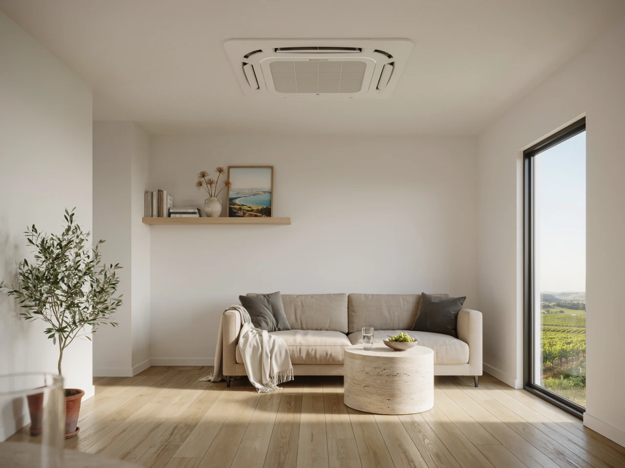 Ceiling cassette heat pump in Hawke's Bay